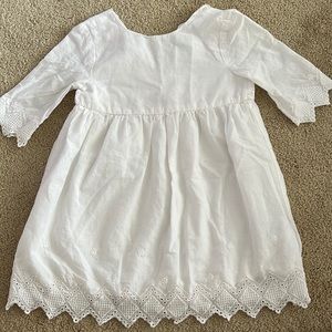 White Old Navy dress for toddler girl 2T